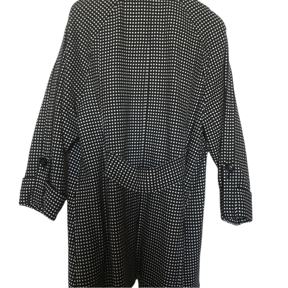 Peter Nygard Black White Polka Dot Jacket - Picture 4 of 12